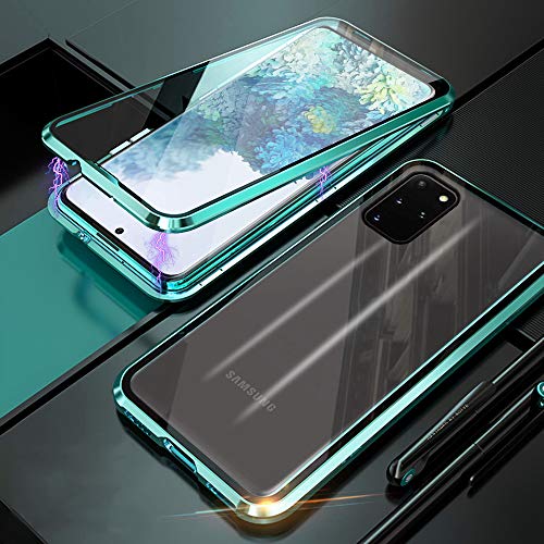 Kompatibel Hülle Samsung Galaxy S20+ Magnetische Handyhülle Stark Magnetische Adsorption Technologie Metallrahmen 360 Grad Vorne hinten Gehärtetes Glas Schutzhülle,für Samsung Galaxy S20+ Case - Grün Kompatibel Hülle Samsung Galaxy S20+ Magnetische Handyhülle Stark Magnetische Adsorption Technologie Metallrahmen 360 Grad Vorne hinten Gehärtetes Glas Schutzhülle,für Samsung Galaxy S20+ Case - Grün von Colala