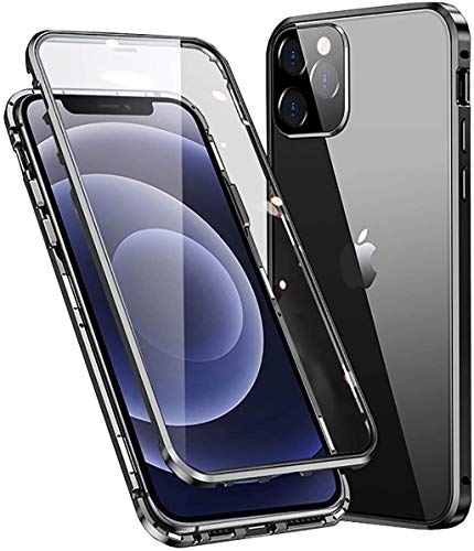 SmaCase Kompatibel Hülle iPhone 13 Pro Max Magnetische Adsorption Handyhülle 360 Grad Stoßfest Vorne und Hinten Gehärtetem Glas Schutzhülle - Schwarz SmaCase Kompatibel Hülle iPhone 13 Pro Max Magnetische Adsorption Handyhülle 360 Grad Stoßfest Vorne und Hinten Gehärtetem Glas Schutzhülle - Schwarz von Colala