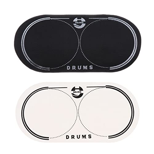 2x Bass Drum Skin Patch, 12,8x6,5 Cm Bass Drum Pad für von Colcolo