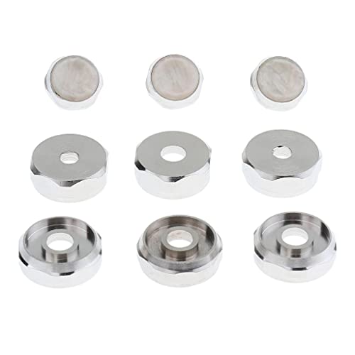 3x Trompetenkappe Schraubabdeckung Trompete Reparatur Ersatz Silber 3x Trompetenkappe Schraubabdeckung Trompete Reparatur Ersatz Silber von Colcolo