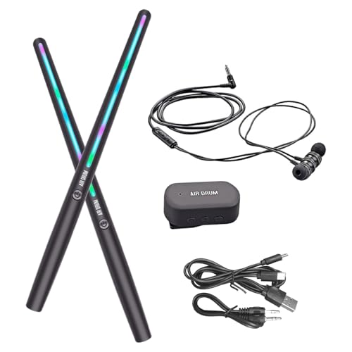 Colcolo Elektronische Trommel -Set -Lufttrommelstiele Ruhige leichte Percussion -Instrument mit Hörphone -Profi für Erwachsene Kinder, Ohne Pedal Colcolo Elektronische Trommel -Set -Lufttrommelstiele Ruhige leichte Percussion -Instrument mit Hörphone -Profi für Erwachsene Kinder, Ohne Pedal von Colcolo