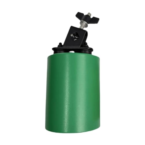 Colcolo Handpercussion-Kuhglocke, Vibrationsklang, professionelles Zubehör, tragbare Kuhglocke aus Metall zum Üben, Geburtstagsgeschenk, Schlagzeug, GrÜn Colcolo Handpercussion-Kuhglocke, Vibrationsklang, professionelles Zubehör, tragbare Kuhglocke aus Metall zum Üben, Geburtstagsgeschenk, Schlagzeug, GrÜn von Colcolo