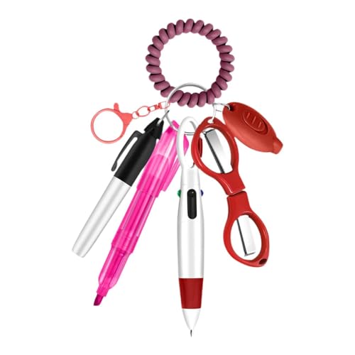 Colcolo Krankenschwester Pen Kit Highlighter Mehrzweck Leichtes tragbares Kompaktzubehör Permanent Marker Einziehbarer Multicolor -Stift, Rosa Colcolo Krankenschwester Pen Kit Highlighter Mehrzweck Leichtes tragbares Kompaktzubehör Permanent Marker Einziehbarer Multicolor -Stift, Rosa von Colcolo