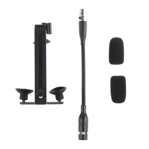 Colcolo Mini -Instrument -Mikrofon und Clip -Kit -Schwanenhals -Mikrofon und Clip Musical Instrument Mic mit Clip -Kit für Akustikgitarren, 3 Pin für Akg von Colcolo