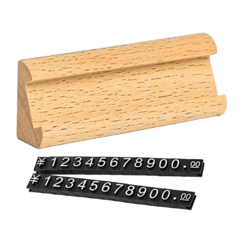 Colcolo Preisschilder Einstellbarer Stand Etikett Verkauf Holz Display Standpreisinhaber Holz für Hotelbüro -Einzelhandelsgeschäfte Supermarkt, Hellgelb Silber Colcolo Preisschilder Einstellbarer Stand Etikett Verkauf Holz Display Standpreisinhaber Holz für Hotelbüro -Einzelhandelsgeschäfte Supermarkt, Hellgelb Silber von Colcolo