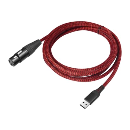 Colcolo USB-auf-XLR-Buchse-Audiokabel, Stereo-USB-auf-XLR-Buchse-Mikrofonkabel, Mikrofonkabel für Mikrofon, Computer-Lautsprecher, Verstärker, 200cm Colcolo USB-auf-XLR-Buchse-Audiokabel, Stereo-USB-auf-XLR-Buchse-Mikrofonkabel, Mikrofonkabel für Mikrofon, Computer-Lautsprecher, Verstärker, 200cm von Colcolo