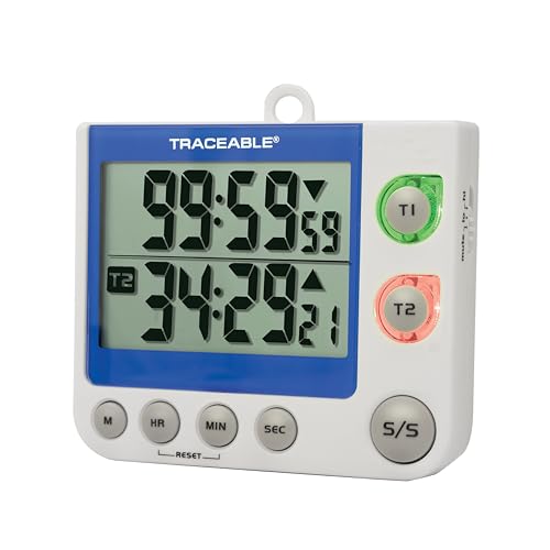 Cole-Parmer Traceable Zweikanaliger LED-Timer mit Blinkfunktion, Großanzeige und Kalibrierung, Timer für Medizin und Wissenschaft – Kalibrierung, LCD-Bildschirm, 99 Stunden, 59 Minuten, 59 Sekunden Cole-Parmer Traceable Zweikanaliger LED-Timer mit Blinkfunktion, Großanzeige und Kalibrierung, Timer für Medizin und Wissenschaft – Kalibrierung, LCD-Bildschirm, 99 Stunden, 59 Minuten, 59 Sekunden von Cole-Parmer