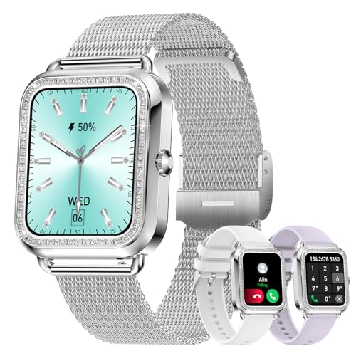 Colesma Smart Watch für Damen,Fitness-Tracker-Uhr mit Blutdruck,Schlafmonitor,Kalorienzähler,Smartwatch mit Bluetooth-Anruf,kompatibel mit iOS und Android von Colesma