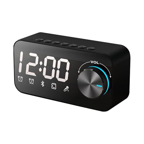 Colexy Bluetooth Lautsprecher mit RGB Licht und Doppelter Wecker, Multifunktion Musikbox Tragbarer Bluetooth Box, Dualen Bass-Treibern, 360° Stereo Sound, Freisprechfunktion für Phone, Draußen Colexy Bluetooth Lautsprecher mit RGB Licht und Doppelter Wecker, Multifunktion Musikbox Tragbarer Bluetooth Box, Dualen Bass-Treibern, 360° Stereo Sound, Freisprechfunktion für Phone, Draußen von Colexy