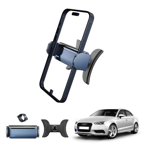 Coleya Auto Handyhalterung Kompatibel mit Audi A3 8V 2014-2020, Audi A3 Electric Handyhalter, Audi A3 8V Zubehör Telefonhalter, 360° Rotation, Kompatibel mit Allen Smartphones 4"-7" von Coleya