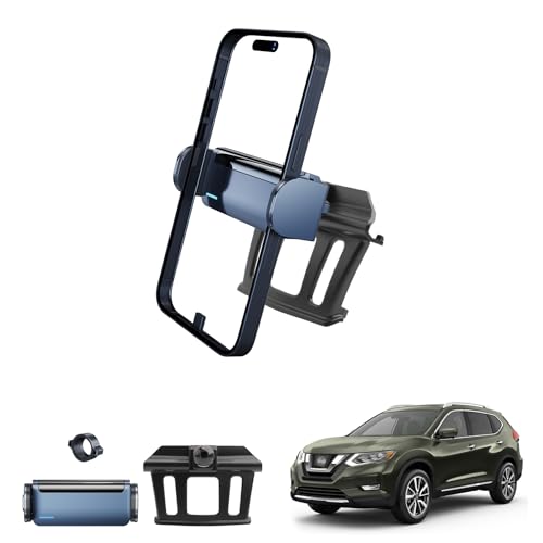 Coleya Auto Handyhalterung Kompatibel mit Nissan X-Trail 2014-2021/Nissan Qashqai 2014-2020, Qashqai Zubehör Electric Handyhalter, 360° Rotation, Kompatibel mit Allen Smartphones 4"-7" von Coleya