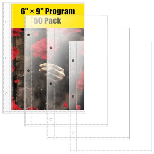 6 x 9 Prospekthüllen, 50 Stück, Seitenschutzfolien für Broadway Play Programme und Theaterprogramme, Top-Loading Blattschutzfolien 6 x 9 Prospekthüllen, 50 Stück, Seitenschutzfolien für Broadway Play Programme und Theaterprogramme, Top-Loading Blattschutzfolien von CollectHall