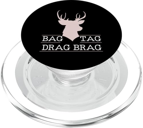 Bag Tag Drag Brag Hirsch Jagd Design für Jäger PopSockets PopGrip für MagSafe Bag Tag Drag Brag Hirsch Jagd Design für Jäger PopSockets PopGrip für MagSafe von Collecting Hunting Designs For Hunter