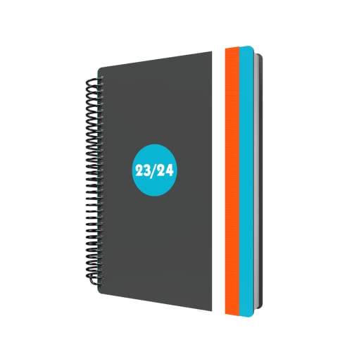 Collins Debden Delta Academic 2023–24 A5 Tagesansicht, Jahreskalender, Planer, Schule, Hochschule oder Universität, Term Journal – August 2023 bis August 2024 – Blau – FP51M.60-2324 von Debden