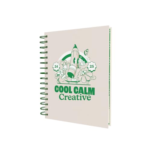 Collins Retro Line Art A5 Day a Page Diary Academic Year 2024-25 Blue - Daily Mid Year Journal for Students, Teachers and Academics on Recyled Paper - E-RL151.52M-2425 - August 2024 to August 2025 von Debden