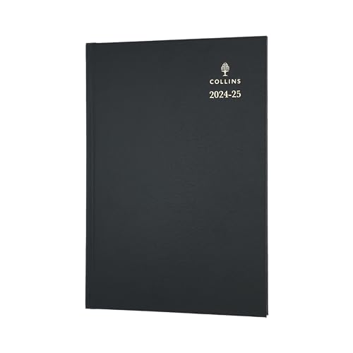 Collins Standard Desk Mid Year Diary Planner A5 Week to View Academic Year 2024-25 FSC Paper - Black - Weekly Mid Year Journal for Students, Teachers - 38M.99-2425 - Juli 2024 to Juli 2025 von Debden