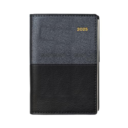 Collins Valour Planer 2025 – Taschenkalender mit Wochenansicht – Roségold – (VAL2SP3.99-25) – Professioneller Wochenplaner mit duostrukturiertem PU-Ledereinband von Collins