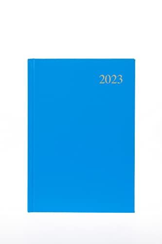 Collins Essential A5 Tag pro Seite Terminplaner 2023 – Hellblau – Kalender Jahr Wochenkalender Tagebuch Tagebuch und Planer für Business, Büro und Personal von Collins Essential