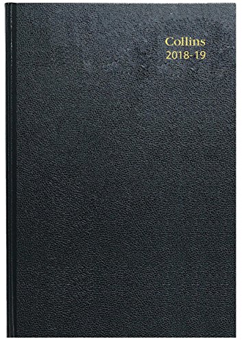 Collins 52 m-blk A5 mid-year 2018/19 Tag auf Seite Schreibtisch Diary von Collins