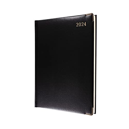 Collins Classic 2024 Terminplaner Manager Wochenansicht Business Planner (mit Terminen) - Geschäftsplaner und Organizer - Januar bis Dezember 2024 Terminkalender - Wochenplaner - Schwarz - 1210V.99-24 von Collins