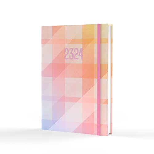 Collins Debden Amara Academic 2023–24 A5 Wochenansicht Mitte Jahr Planer Schule, College oder Universität Term Journal – Juli 2023 bis Juli 2024 – Rosa – AM153M.50-2324 von Collins