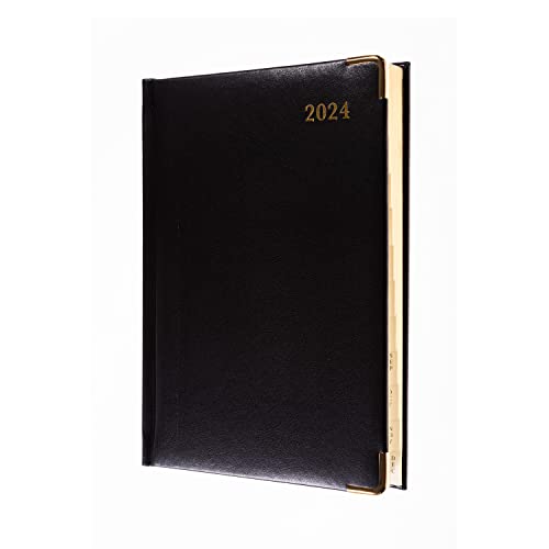 Collins Debden Classic Terminplaner 2024, kompakt, Wochenansicht, Business-Planer und Organizer, Januar bis Dezember 2024, Wochenplaner, Schwarz, 1270 V, 99-24 von Collins
