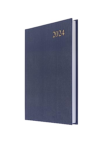 Collins Debden Collins Essential A5 Tagebuch 2024 Tagesplaner – 2024 Seite pro Tag Tagebuch, Journal & Planer 2024 – Geschäft, Büro, akademischer und persönlicher Gebrauch 2024 (A5, grau) von Collins