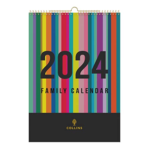Collins Edge Rainbow 2024 Familienwandkalender - Lifestyleplaner und Organizer für Büroarbeit persönlich und zu Hause - Januar bis Dezember 2024 Terminkalender - Wochenplaner - EDFC135-24 von Collins