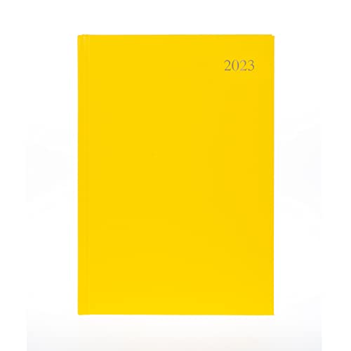 Collins Essential A4 Wochenansicht 2023 Tagebuch – Gelb – Kalender, Jahr, Wochenkalender, Tagebuch und Planer für Geschäft, Büro und persönlich (ESSA43.45-23) von Collins