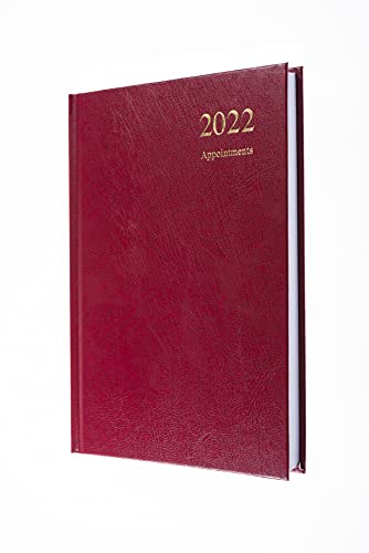 Collins Essential A5-Tagebuch für 2022, Tagesansicht, Kastanienbraun von Collins