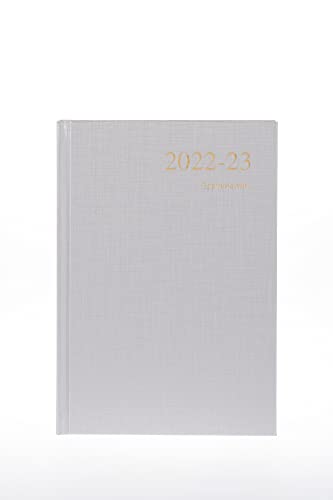 Collins Essential A5 Tagesplaner für 2022-23, Wochenjahreszeitplaner, silberfarben (ESSA51M.48-2223) – Schülerplaner mit Tagebuch, Notizen und Stundenplänen von Collins