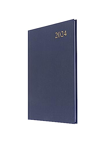 Collins Debden Collins Essentieller A5-Terminplaner 2024, Wochenansicht, umweltfreundlich, recyceltes Papier und vollständig recycelbar, kompletter Planer 2024, Tages-, Wochen- und Monatsansicht, von Collins