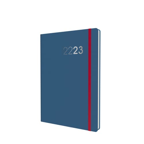 Collins Legacy A6 Wochenansicht, akademischer Terminplaner 2022-23, Blau (CL63M.60-2223) – Schüler-Tagebuchplaner mit Tagebuch, Notizen und Stundenplänen von Collins