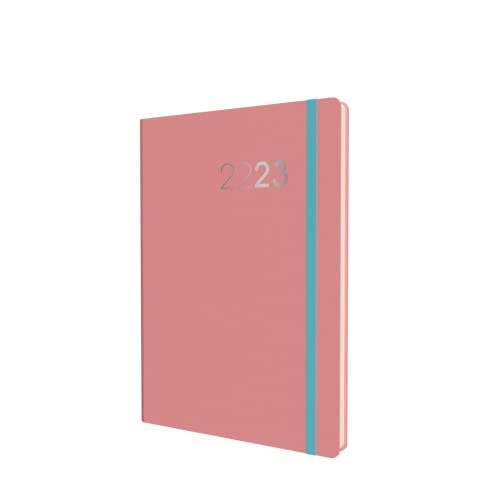 Collins Legacy Schülerplaner 2022-23, Wochenansicht, A5, Pink (CL53M.50-2223) – Schüler-Tagebuchplaner mit Tagebuch, Notizen und Stundenplänen von Collins