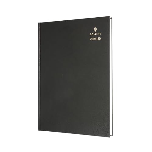 Collins Standard Desk Mid Year Diary Planner A4 Day A Page Academic Year 2024-25 (Termine) FSC Paper - Black - Daily Journal for Students, Teachers - 44M.99-2425 - Juli 2024 to Juli 2025 von Collins