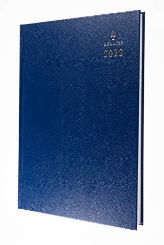 Collins Terminplaner für 2022, A4, Tageszeitplaner, Blau von Collins