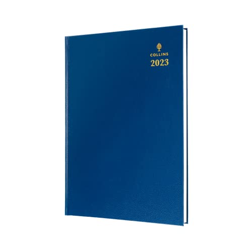 Collins Tischkalender A5 Wochenansicht Blau 2023 von Collins