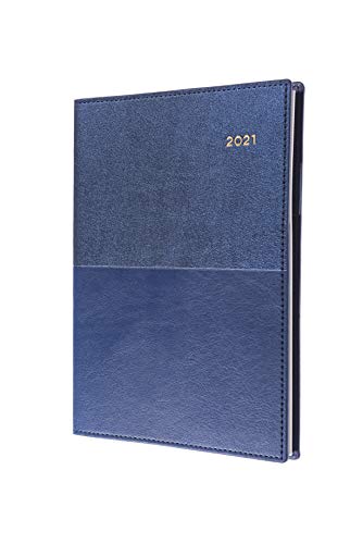 Collins Valour 2021 Tagebuch, A5, 1 Tag pro Seite, Marineblau von Collins