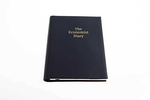 The Economist 2023 Schreibtisch-Tagebuch, Leder, Tag pro Seite, Blau von Collins