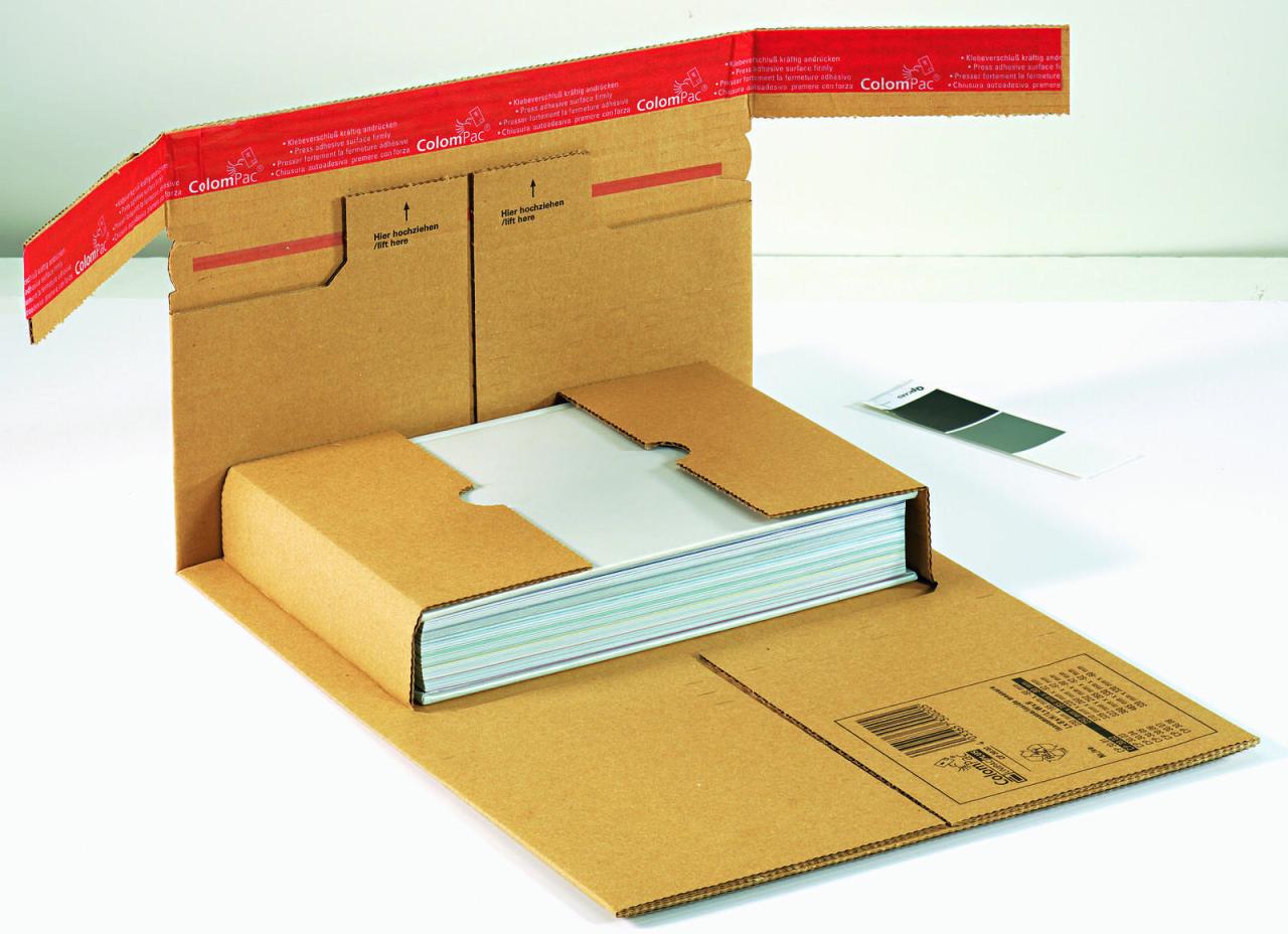 ColomPac® Buchverpackungen 20 Buchverpackgn.Extra Stabil 36,0 x 26,5 x 9,2 cm von ColomPac®