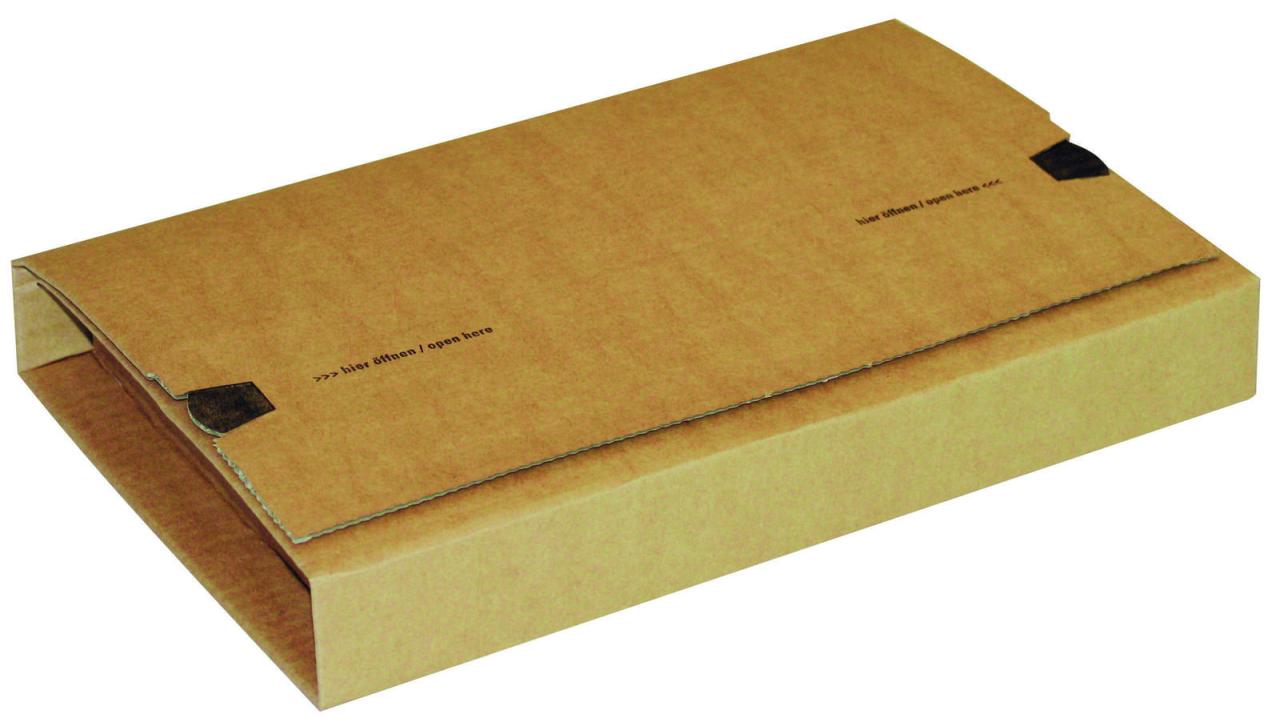 ColomPac® Buchverpackungen Universal-Versandv.I:25x19 25,0 x 19,5 x 8,5 cm von ColomPac®
