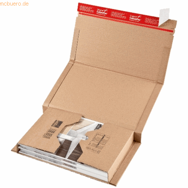 ColomPac Versandverpackung 380x290x -80mm braun von ColomPac