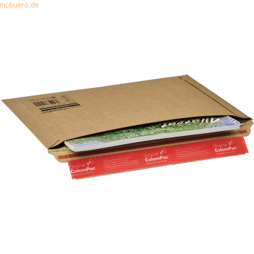 ColomPac Wellpappversandtasche 400x285x50 braun Querbefüllung ColomPac Wellpappversandtasche 400x285x50 braun Querbefüllung von ColomPac