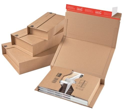 ColomPac CP020.06 Flexible Wickelverpackung aus Wellpappe, 270 x 190 x 80 mm, braun von Colompac