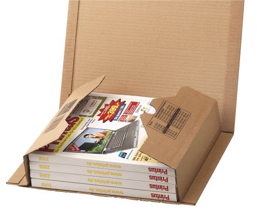 ColomPac CP020.08 Flexible Wickelverpackung aus Wellpappe, 302 x 215 x 80 mm, braun von Colompac