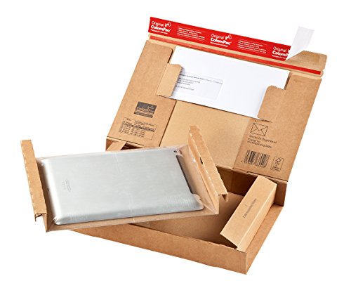 ColomPac CP066.04 Paket Versandkarton aus Wellpappe, 300 x 212 x 43 mm, braun, 20er Pack von Colompac