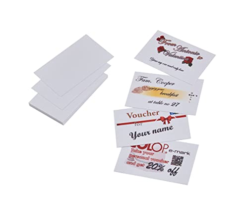 COLOP 156481 e-mark Papier-Visitenkarten weiß, zur Bedruckung mit dem e-mark, 1 Packung 100 Stück COLOP 156481 e-mark Papier-Visitenkarten weiß, zur Bedruckung mit dem e-mark, 1 Packung 100 Stück von Colop