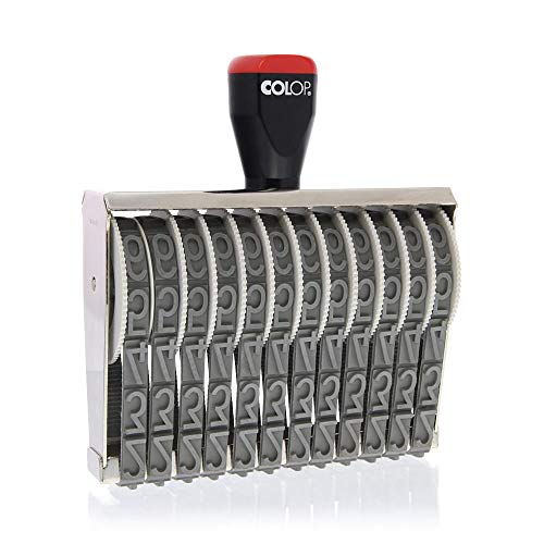 COLOP Bänderstempel 15012. 12 Ziffernbänder, 15 mm Schrifthöhe von Colop