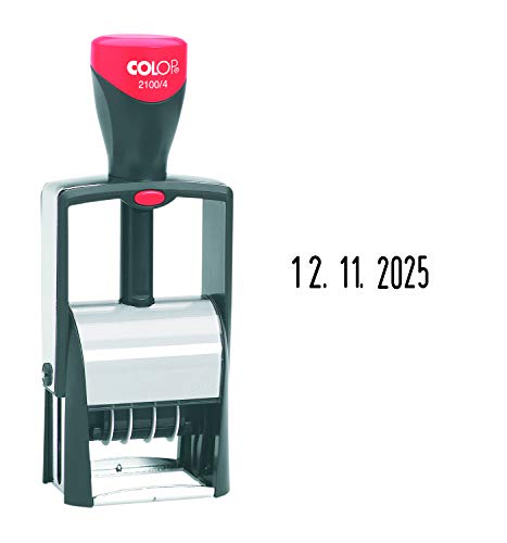 COLOP Datumstempel Classic Line 2100/4 Datum in Ziffern Abdruckfarbe schwarz, 17 x 8 x 5,3 cm von Colop