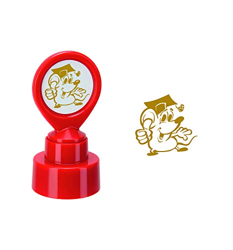COLOP Motivationsstempel Lehrerstempel "Maus" Abdruckfarbe gold, 5 x 2 x 2 von Colop